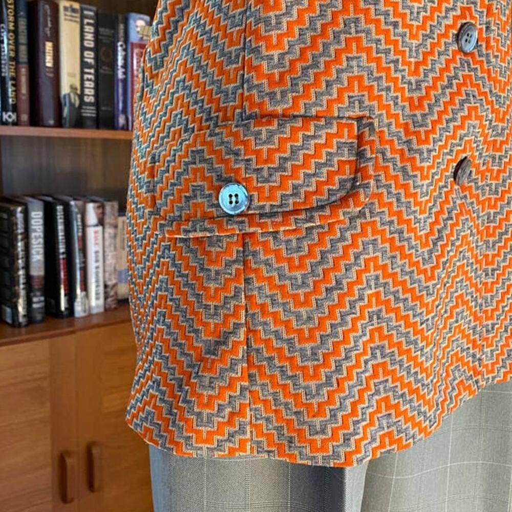 Vintage 1970s Vest Orange - Picture 5 of 12